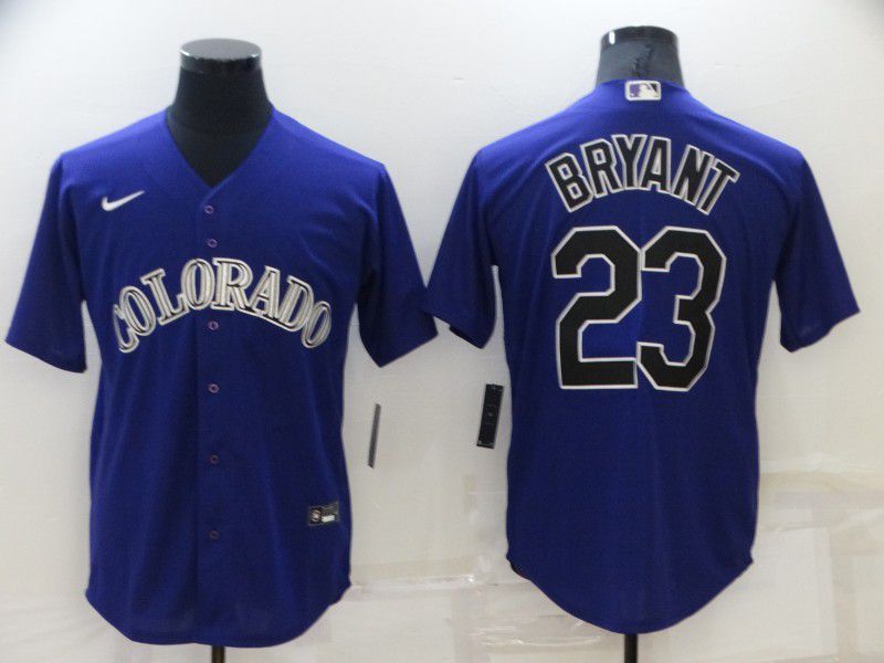 Men Colorado Rockies #23 Bryant Purple Game Nike 2022 MLB Jersey->cleveland indians->MLB Jersey